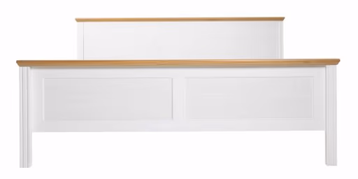 Bettgestell - Liegefläche ca. 140x200 cm, Weiß, Oak Colori