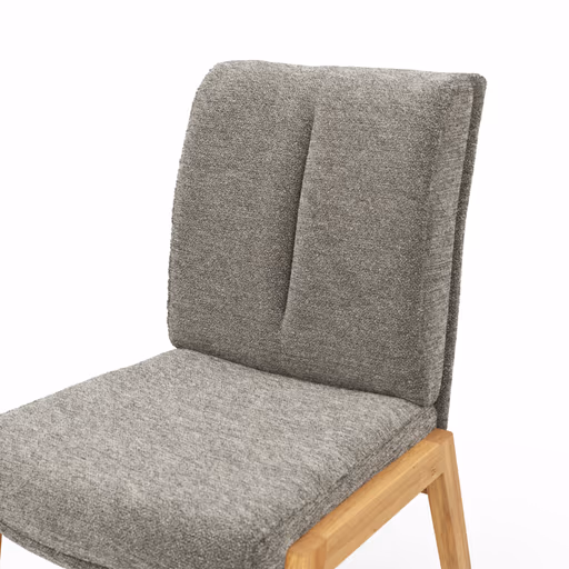 Stuhl Flore 2 - Stoff, Steingrau