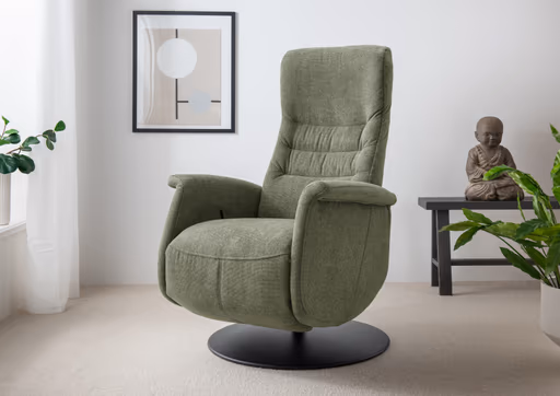 Sessel - Relaxfunktion, Stoff, Dunkelgrün