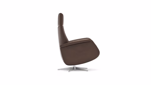 Relaxsessel Girona -  Relaxfunktion (motorisch), Leder, Dunkelbraun