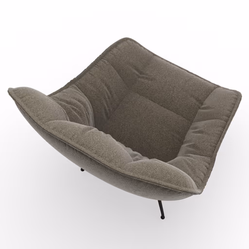 Sessel Unn - Stoff, Taupe