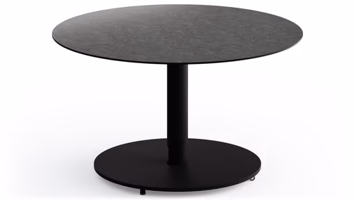 Couchtisch Camas - LBH ca. 75x75x42 cm, Keramik, Schwarz