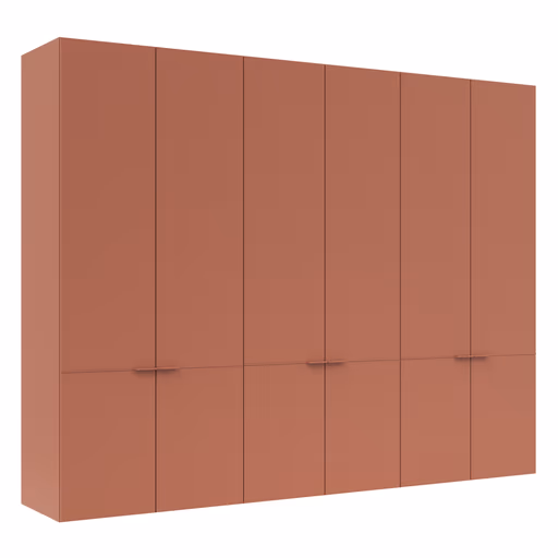 Drehtürenschrank Matera - BTH ca. 301x60x235 cm, Lack Matt, Pfirsich