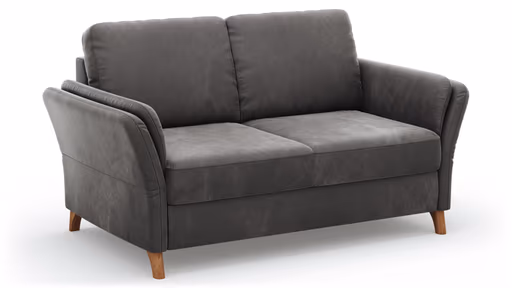 Sofa Vayra - 2,5-Sitzer, inkl. Sitzvorzug motorisch und Armlehnen klappbar, Stoff, Anthrazit