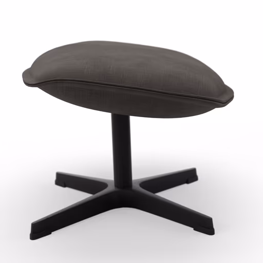 Hocker Helge - Stoff, Dunkelgrau