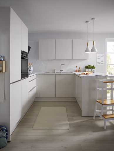 U-Küche 51.160 GL 1 525, weiß