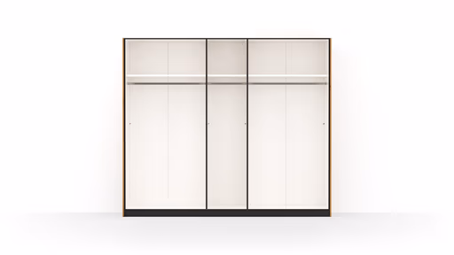 Drehtürenschrank Colorado - B ca. 256 cm, Wildeichefurnier natur