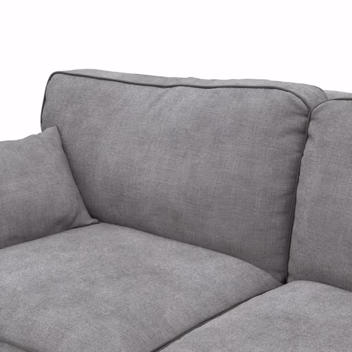 Sofa Mapleton - 3-Sitzer, Stoff, Anthrazit