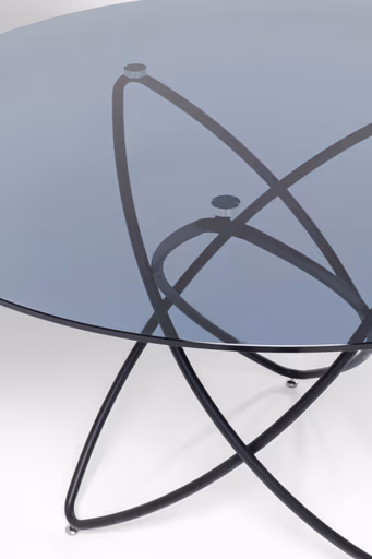 Esstisch - Ø/H ca. 120x76 cm, Schwarz