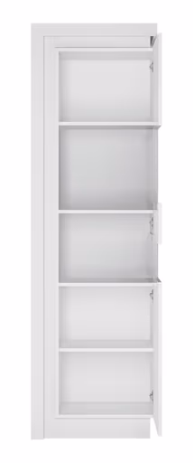 Vitrine - mit Beleuchtung, Weiß