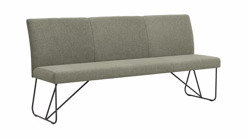 Bank Nashville - Breite ca. 200 cm, Stoff, Olivgrün