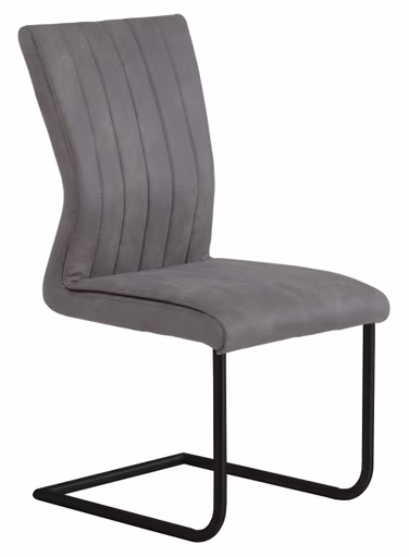 Freischwinger - Stoff, Hellgrau