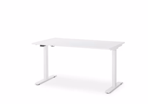 Schreibtisch GELI - höhenverstellbar, LB ca. 140x80 cm, Weiß