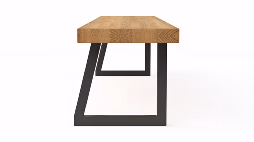 Holzbank Clifton - Breite ca. 200cm, Zerreiche massiv, natur