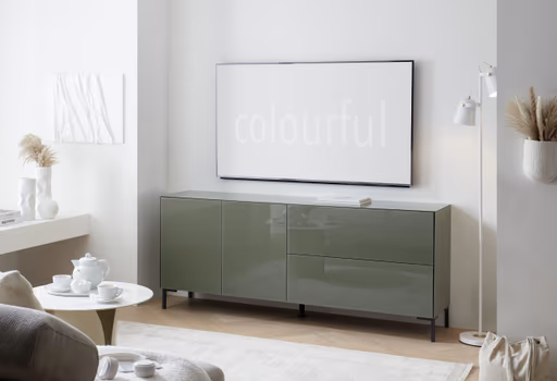 Lowboard - B ca. 181 cm, Olivgrün