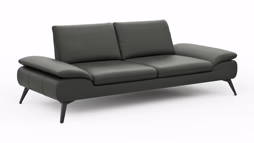Sofa Collina - 3-Sitzer, Leder, Schlammgrün