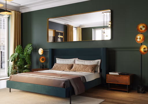 Spiegel- BH ca. 70x200 cm, Messing, Goldfarben