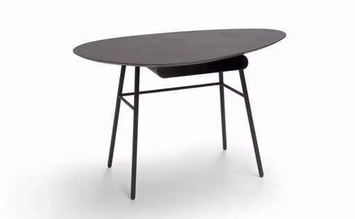 Schreibtisch Fano - LBH 121x75x74,5 cm, HPL, Graubraun