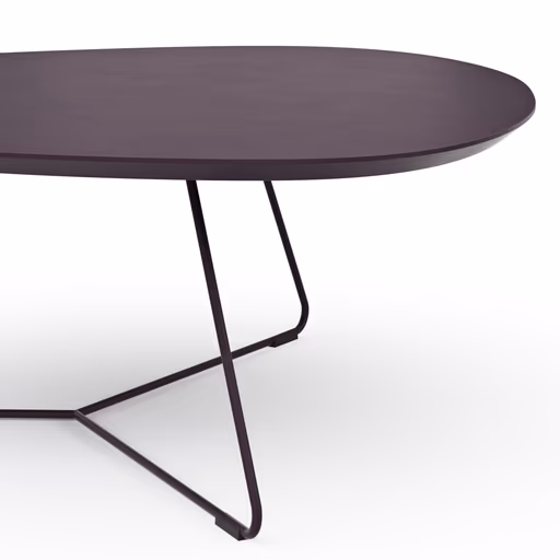 Couchtisch Fano - LBH ca. 87x78x33 cm, Fenix, Aubergine