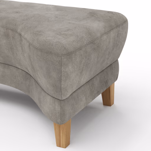 Hocker Stamford - gebogen, Rechts, LB ca. 89x65 cm, Stoff, Anthrazit