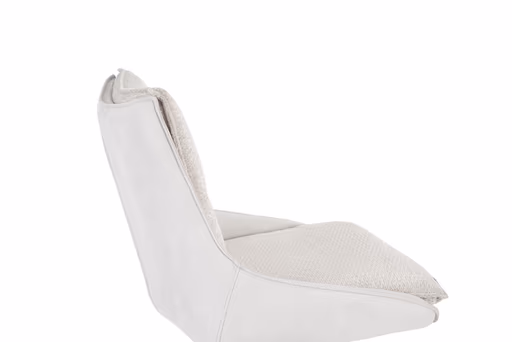 Stuhl MANDY - drehbar, Stoff, Silbergrau