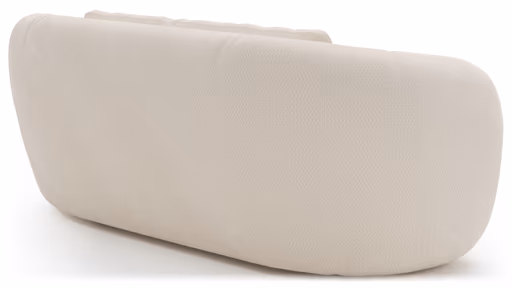 Sofa Karasu - 3-Sitzer, Stoff, Creme