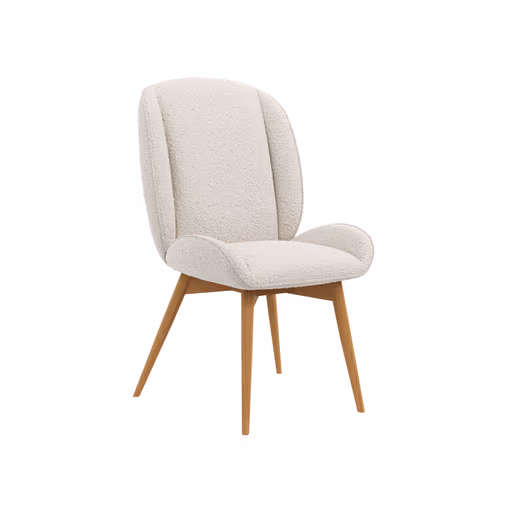 Stuhl Alara - Stoff, Weiß