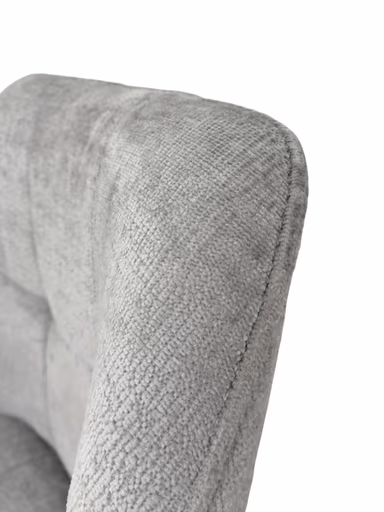 Armlehnstuhl MARLE - drehbar, Stoff, Silberfarben