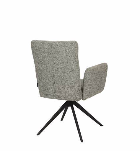 Armlehnstuhl MYLENE - drehbar, Stoff, Schlamm