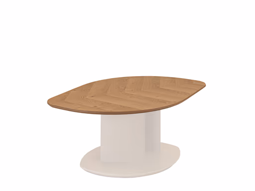 Couchtisch - höhenverstellbar, LBH ca. 106x70x47 cm, Wildeiche Furnier