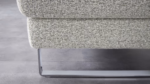 Ecksofa Valera - 3-Sitzer mit Longchair rechts inkl. Rückenlehne verstellbar, Stoff, Limone