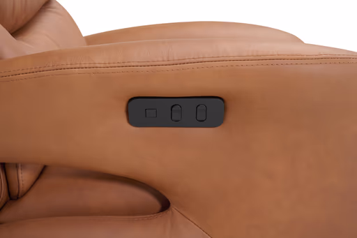 Sessel - Relaxfunktion motorisch, Leder, Rost