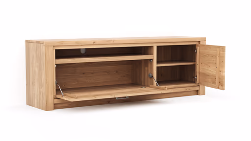 Lowboard Farmingdale - Eiche massiv, legno