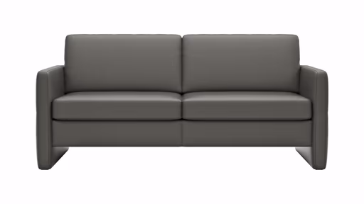 Sofa Arima - 2,5-Sitzer, Leder, Anthrazit