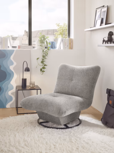 Drehsessel - Stoff, Cappuccino