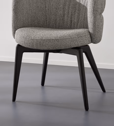 Armlehnstuhl Milana - Stoff, Grau