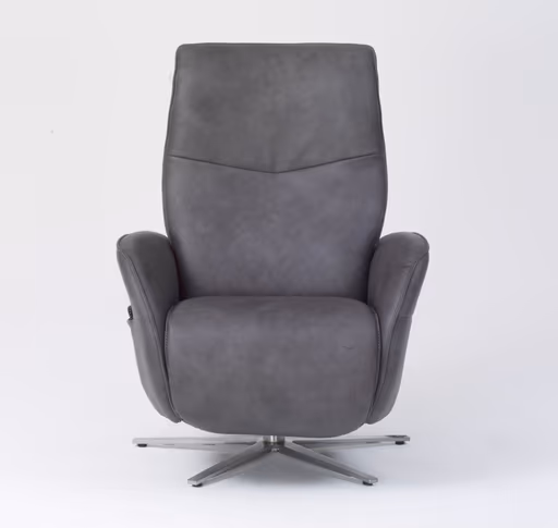 Sessel - Relaxfunktion motorisch, Leder, Kohle