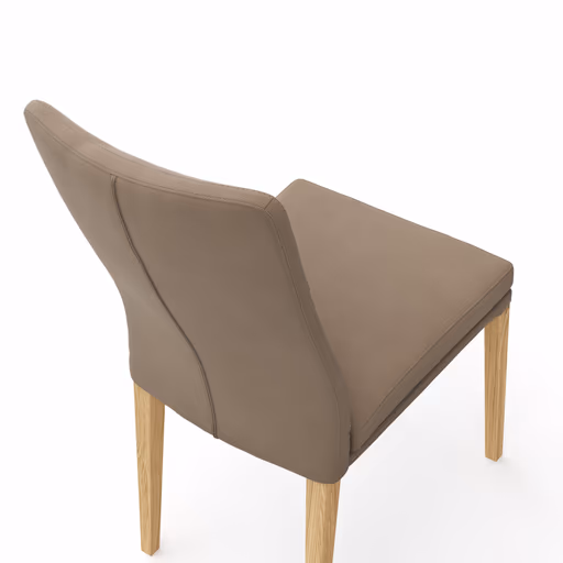 Stuhl Tuma - Leder, Kitt