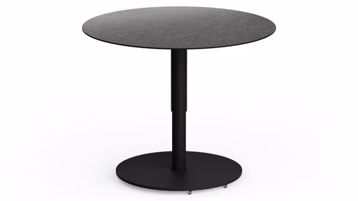 Couchtisch Camas - LBH ca. 75x75x42 cm, Keramik, Schwarz