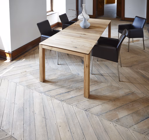 Esstisch 3400 - LB ca. 200x100 cm, ausziehbar, Asteiche massiv, Geölt