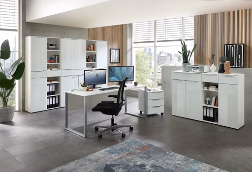 Büroregal - B ca. 40 cm, Weiß