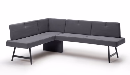 Eckbank - BT ca. 236x167 cm, Stoff, Anthrazit