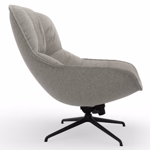 Sessel Unn - Stoff, Hellgrau