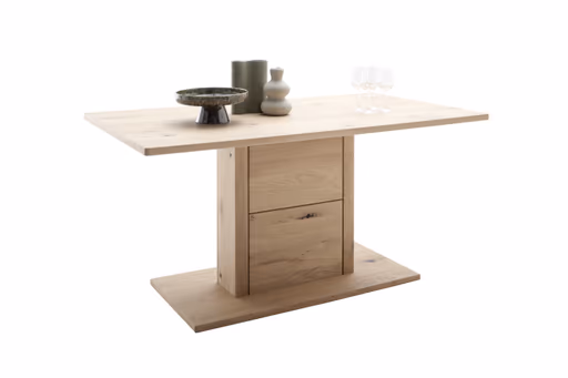 Esstisch - LB ca. 160x90 cm, Eiche Nachbildung, Eiche massiv geölt