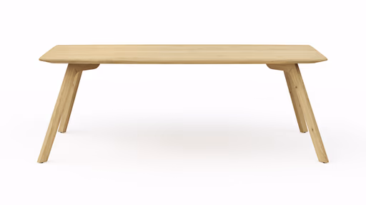 Esstisch Phoenix - LB ca. 220x100 cm, Eiche massiv, Bianco geölt