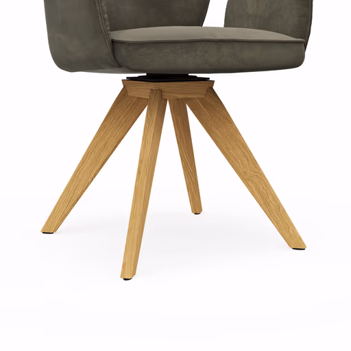 Armlehnstuhl Westmore - drehbar, Stoff, Dunkelgrün