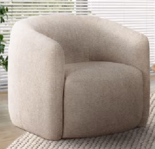 Drehsessel - drehbar, Stoff, Creme