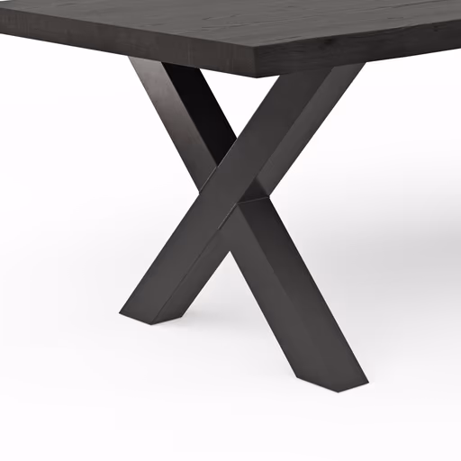 Esstisch Clifton - LB ca. 260x100 cm, Zerreiche massiv, Smoke