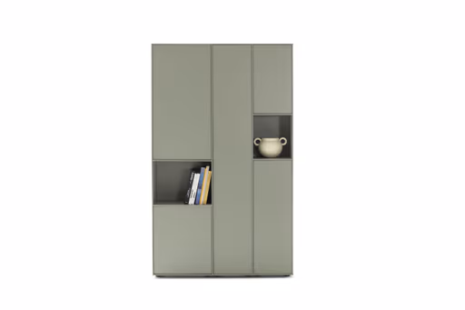 Highboard Casello - BHT ca. 107x180x38 cm, Lack Matt, Schilfgrün