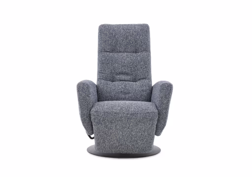 TV-Sessel - Größe S, Relaxfunktion, Kopfteil verstellbar, Stoff, Marine